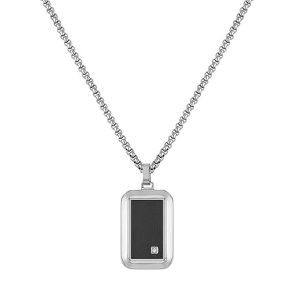 Daniel Klein Silver Color Necklace For  Men