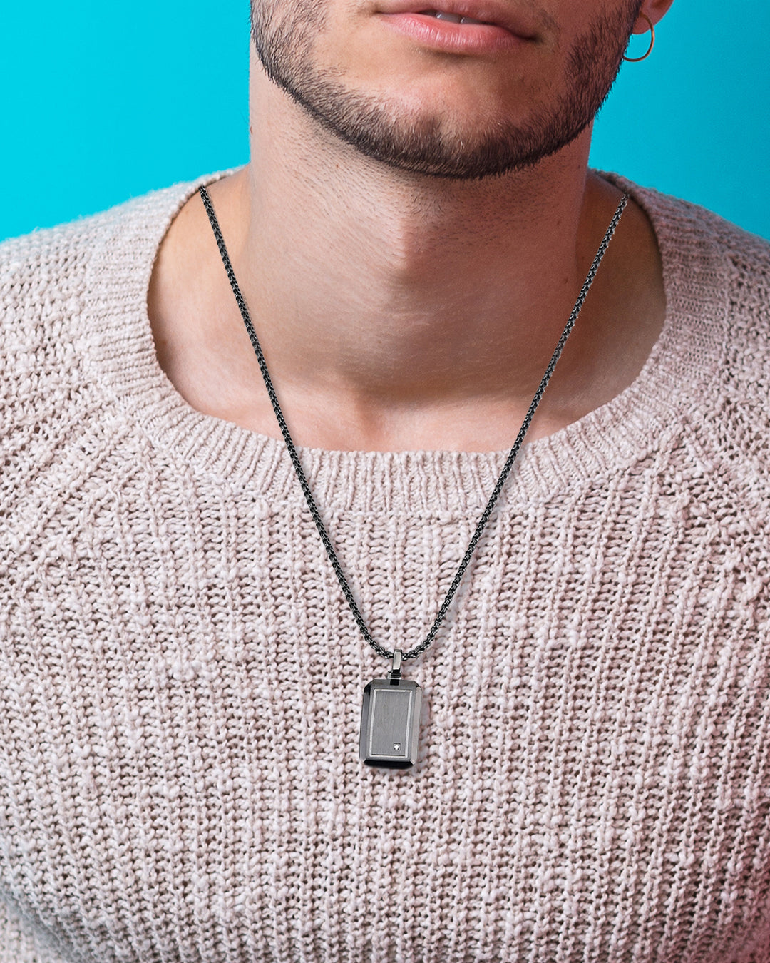 Daniel Klein Black Color Necklace For  Men