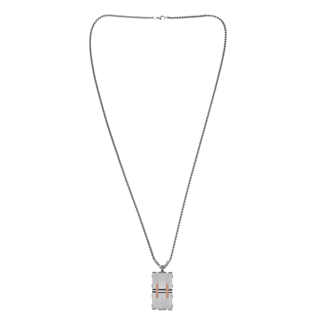 Daniel Klein Silver Color Necklace For  Men