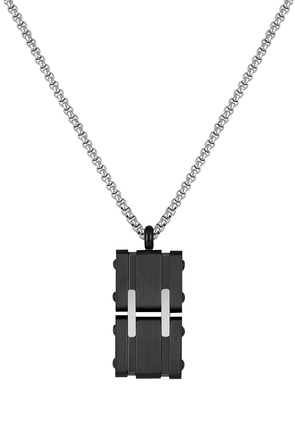 16 mm Black Stainless Cuban Chain Steel Necklace | In stock! | Lucleon