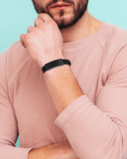 Daniel Klein Black Color Bracelet For Men