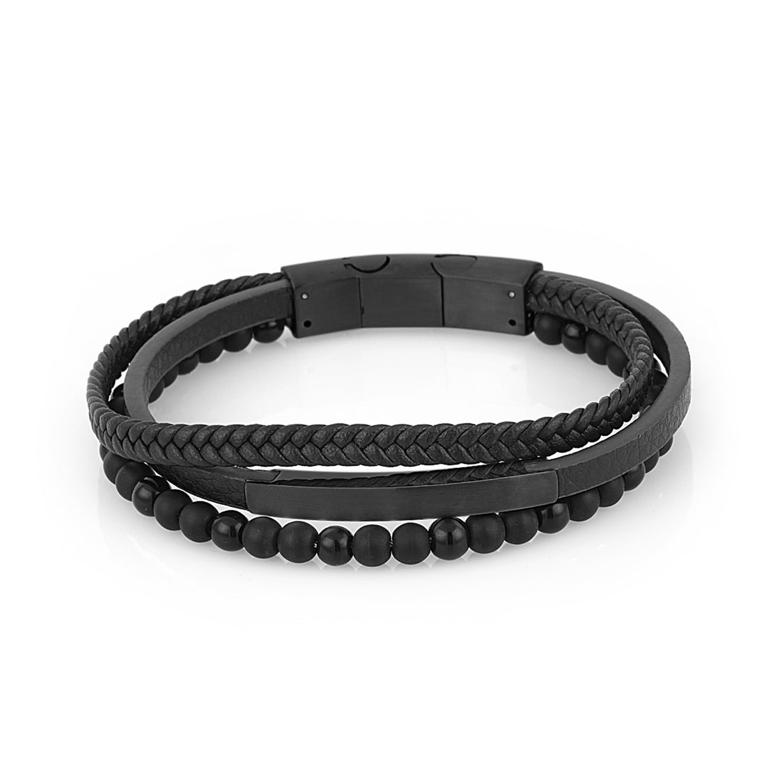 Daniel Klein Black Color Bracelet For  Men