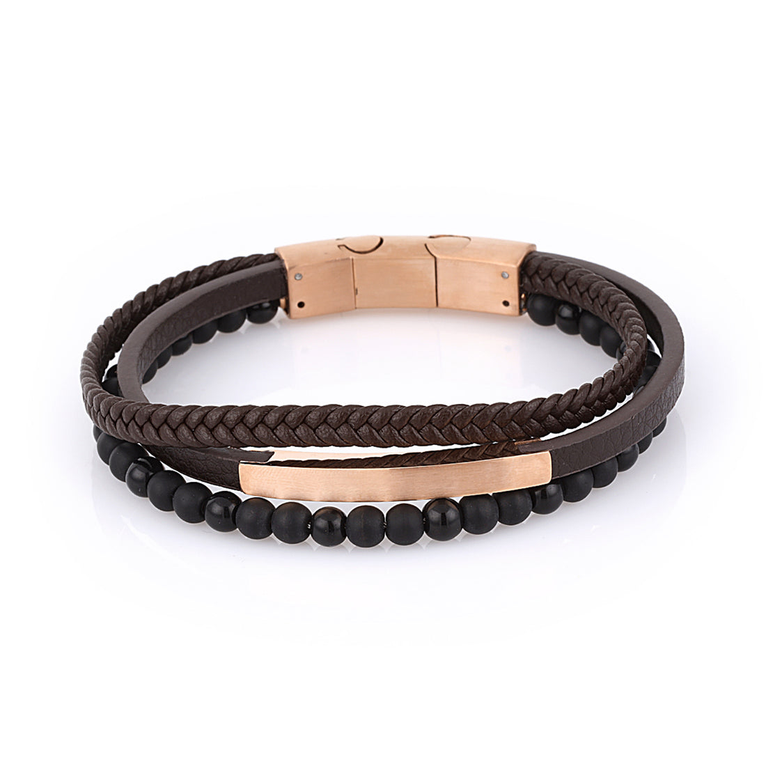Daniel Klein Rose Gold Color Bracelet For  Men