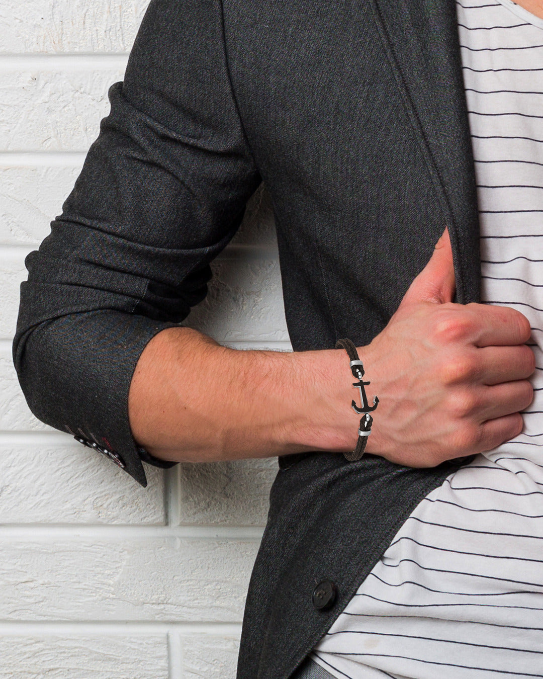 Daniel Klein Silver Color Bracelet For  Men