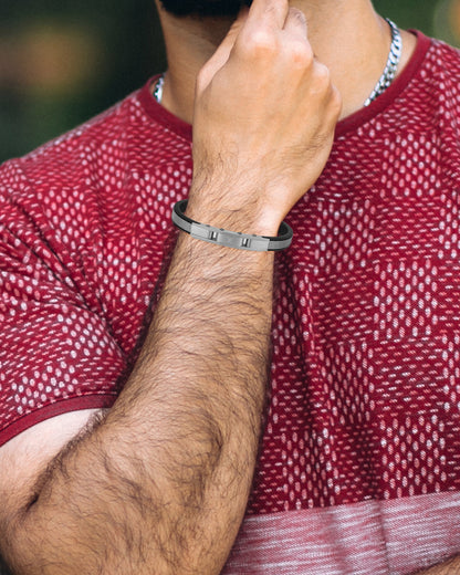 Daniel Klein Silver Color Bracelet For  Men