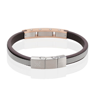 Daniel Klein Silver Color Bracelet For  Men