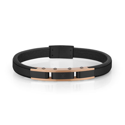 Daniel Klein Black Color Bracelet For  Men