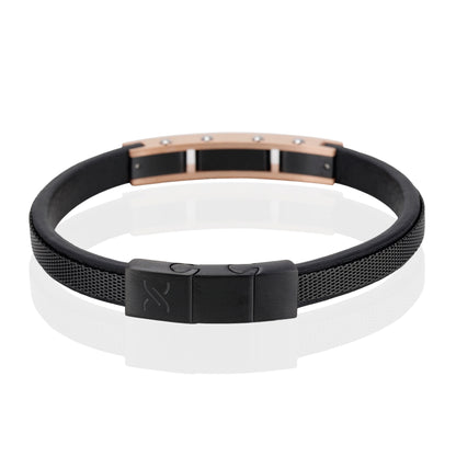 Daniel Klein Black Color Bracelet For  Men