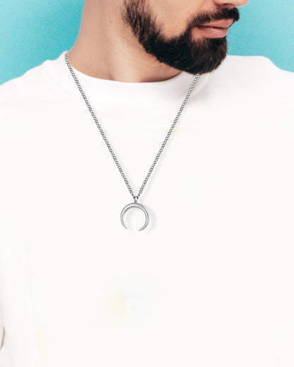 Daniel Klein Silver Color Necklace For  Men