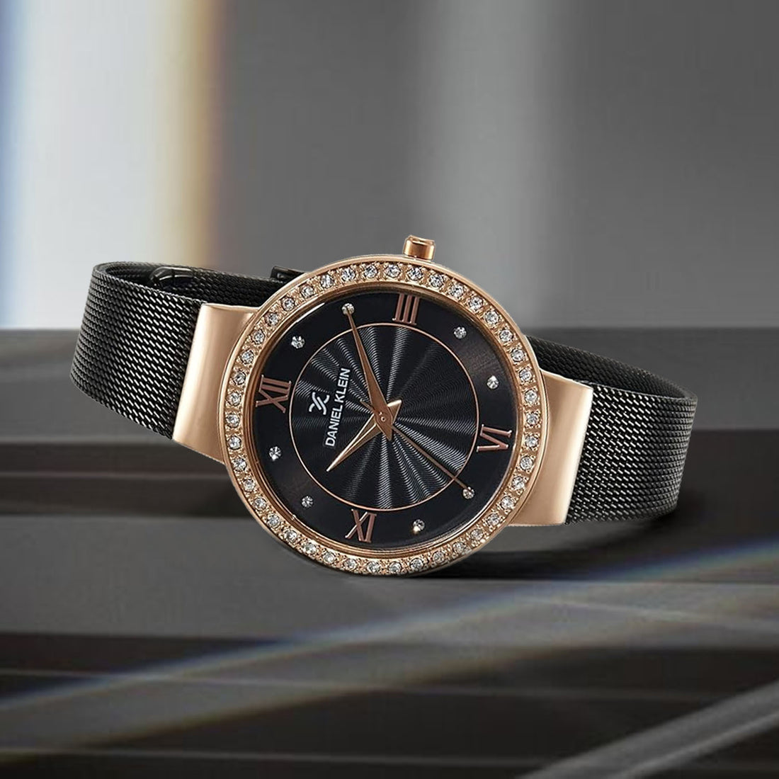 Daniel Klein Premium Women Gun Black Dial Watch