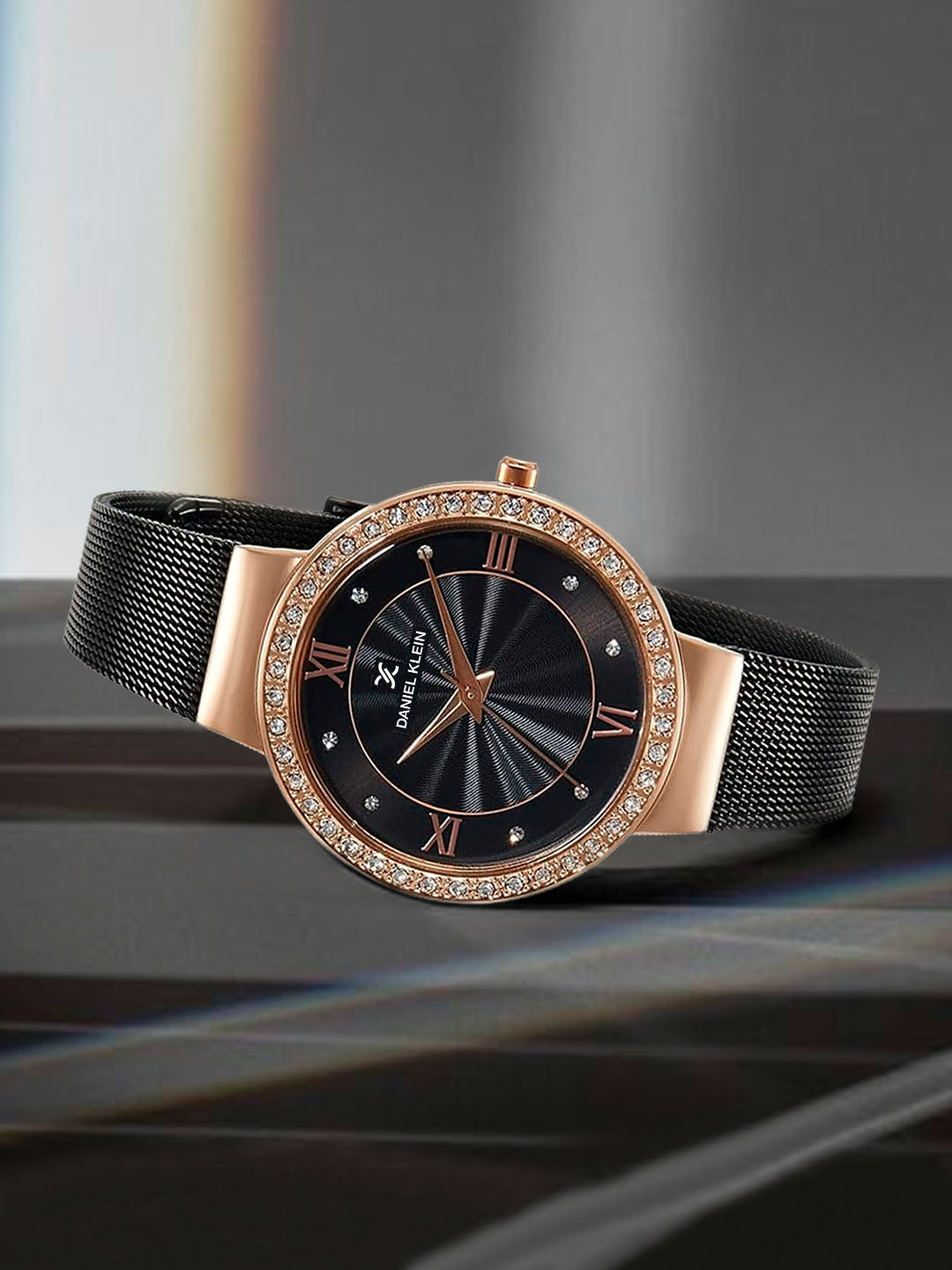 Daniel Klein Premium Women Gun Black Dial Watch