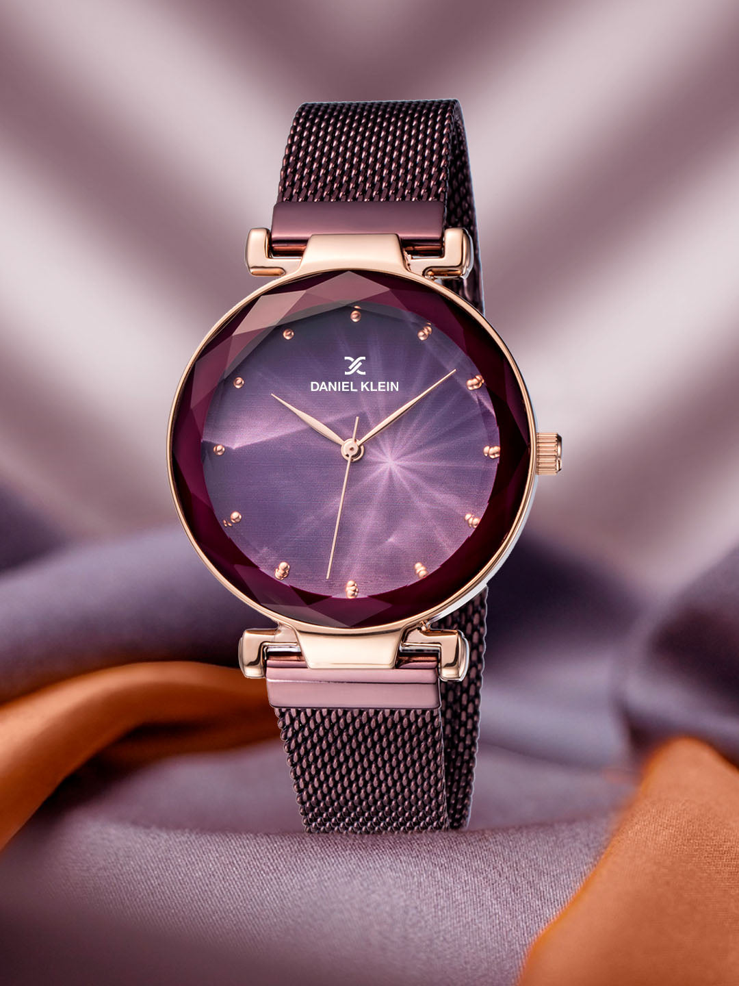 Daniel Klein Premium Women Purple Dial Watch