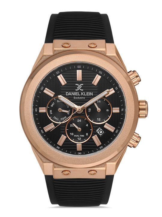 Daniel Klein Exclusive Men Black Watch DK.1.13321-4