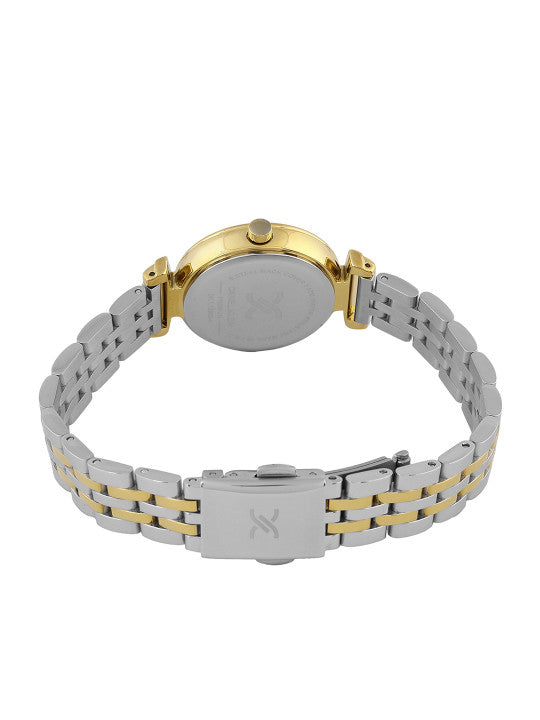 Daniel Klein Women Embellished Dial &amp; Stainless Steel Straps Analogue Watch DK.1.13958-4