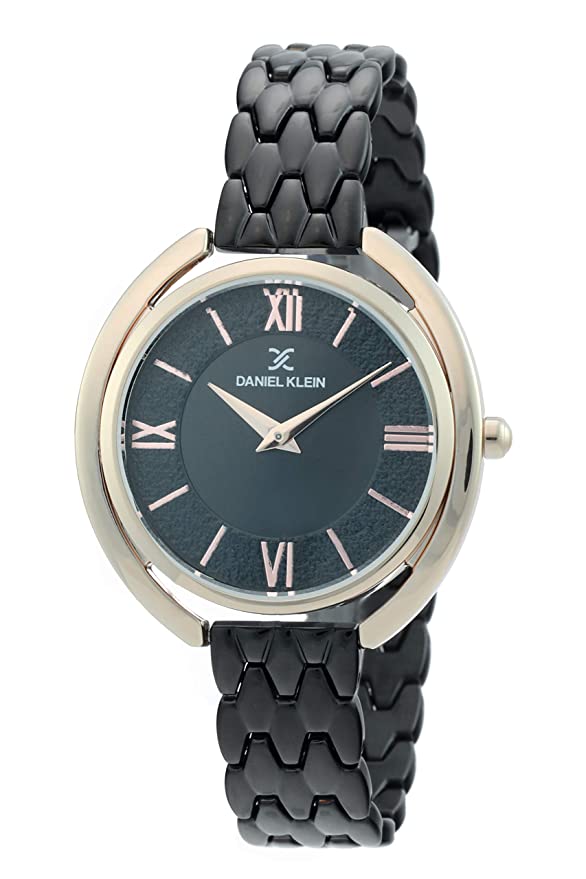Daniel Klein Premium Women Gun Black Dial Watch