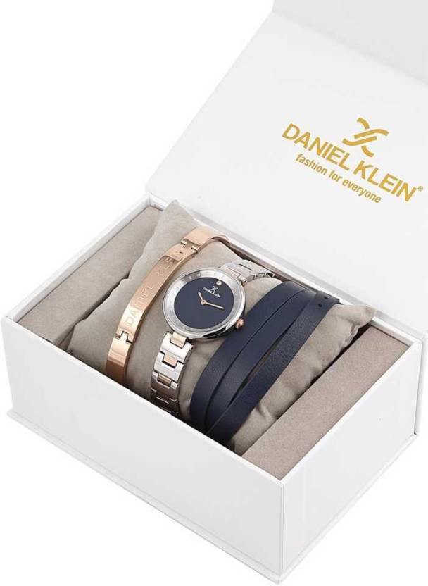 Daniel Klein Gift Set Dark Blue Dial Watch