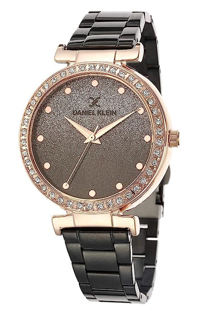 Daniel Klein Premium Women Rose Gold Dial Watch