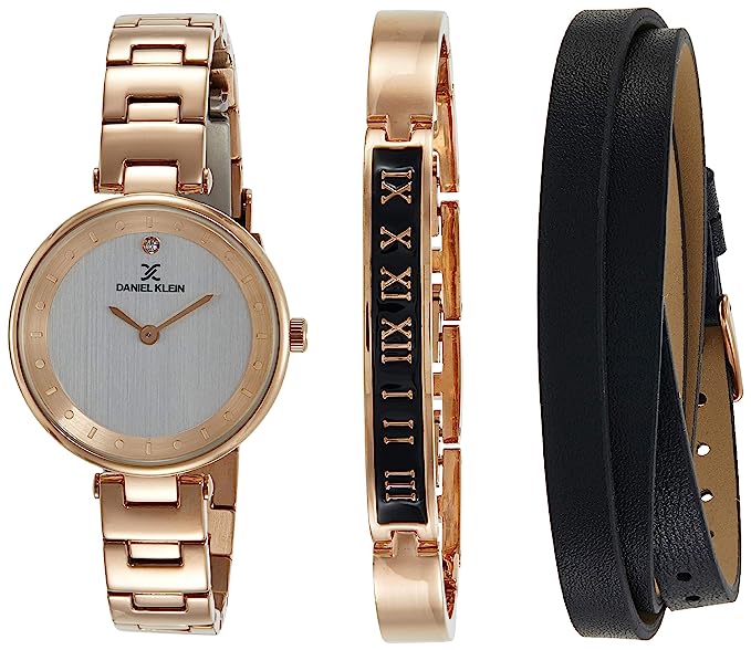 Daniel Klein Gift Set Silver Dial Watch