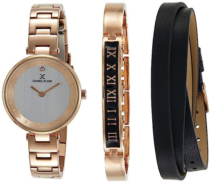 Daniel Klein Gift Set Silver Dial Watch