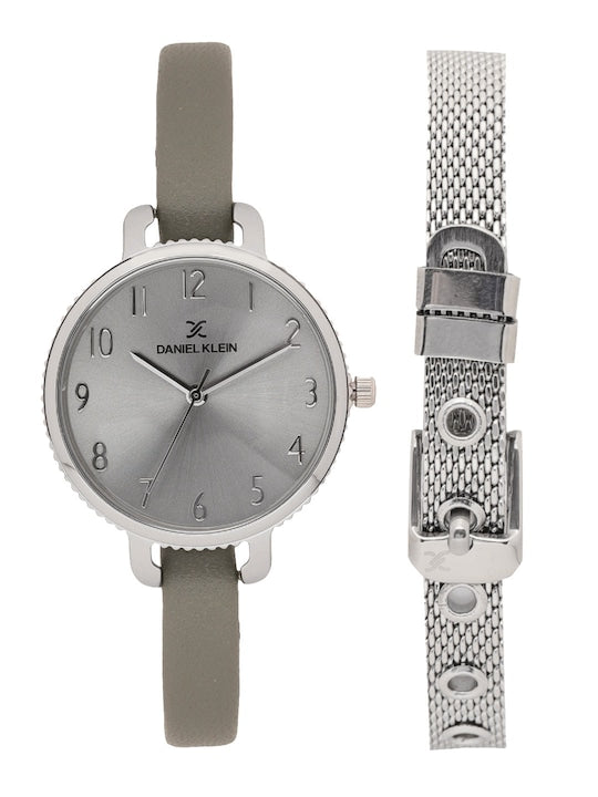Daniel Klein Gift Set Grey Dial Watch