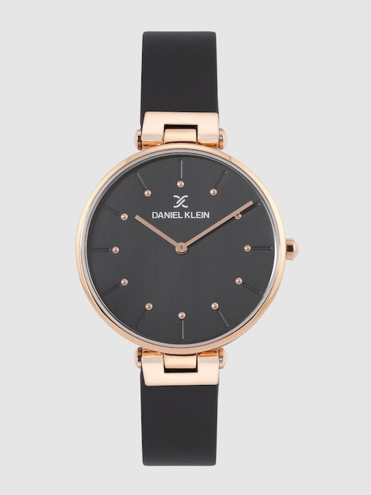 Daniel Klein Premium Women Gun Black Dial Watch