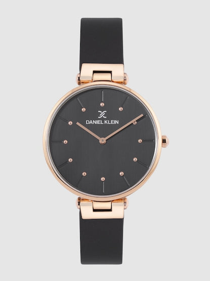Daniel Klein Premium Women Gun Black Dial Watch