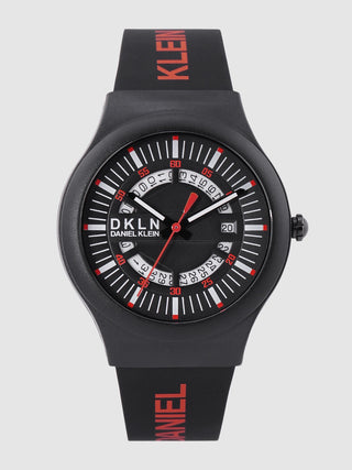 Daniel Klein DKLN Men Gun Black Dial Watch