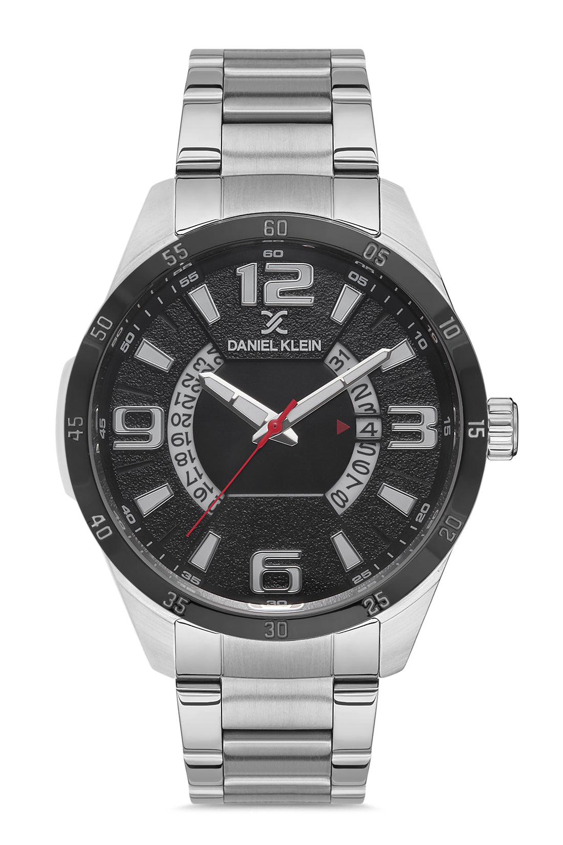 Daniel Klein Premium Men Gun Black - Emboss Dial With Index Watch