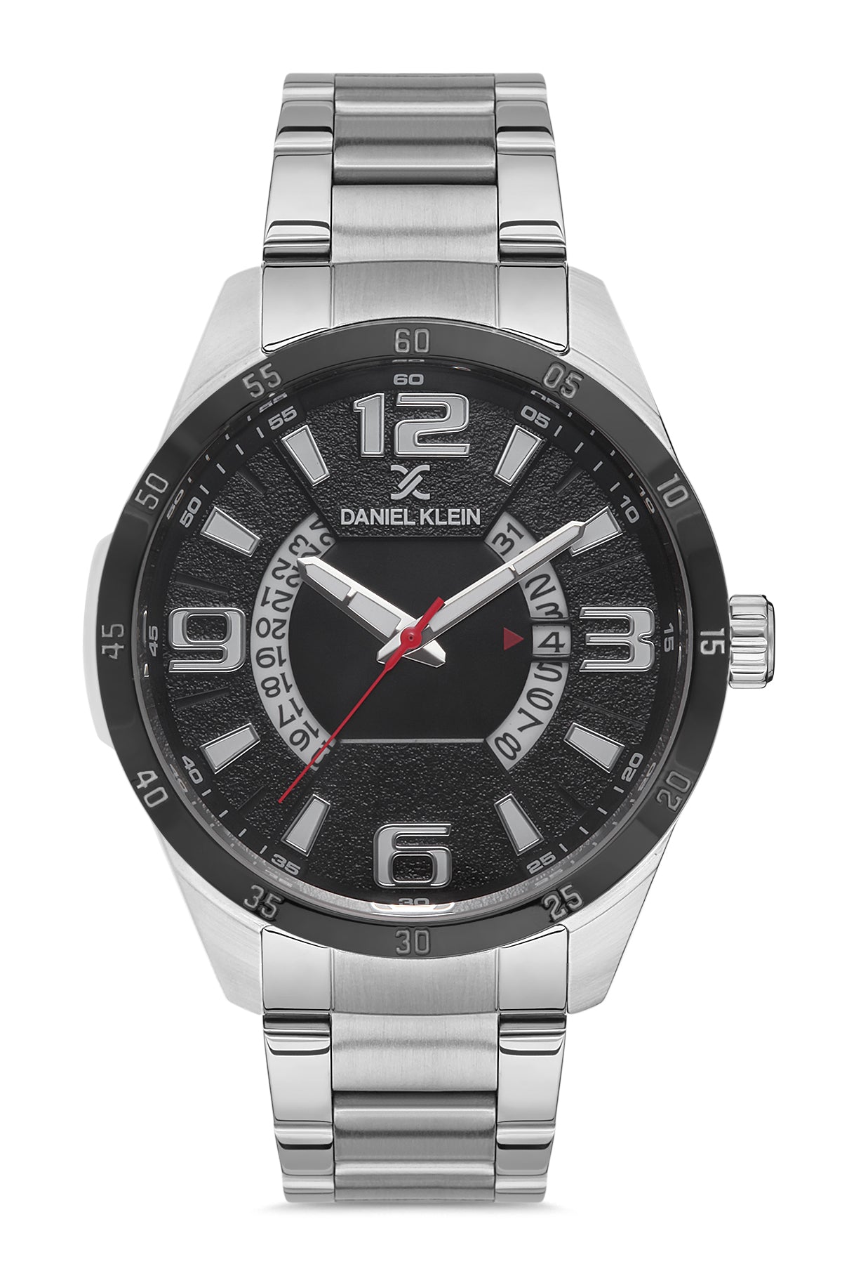 Daniel Klein Premium Men Gun Black - Emboss Dial With Index Watch