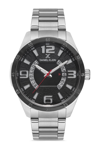 Daniel Klein Premium Men Gun Black - Emboss Dial With Index Watch