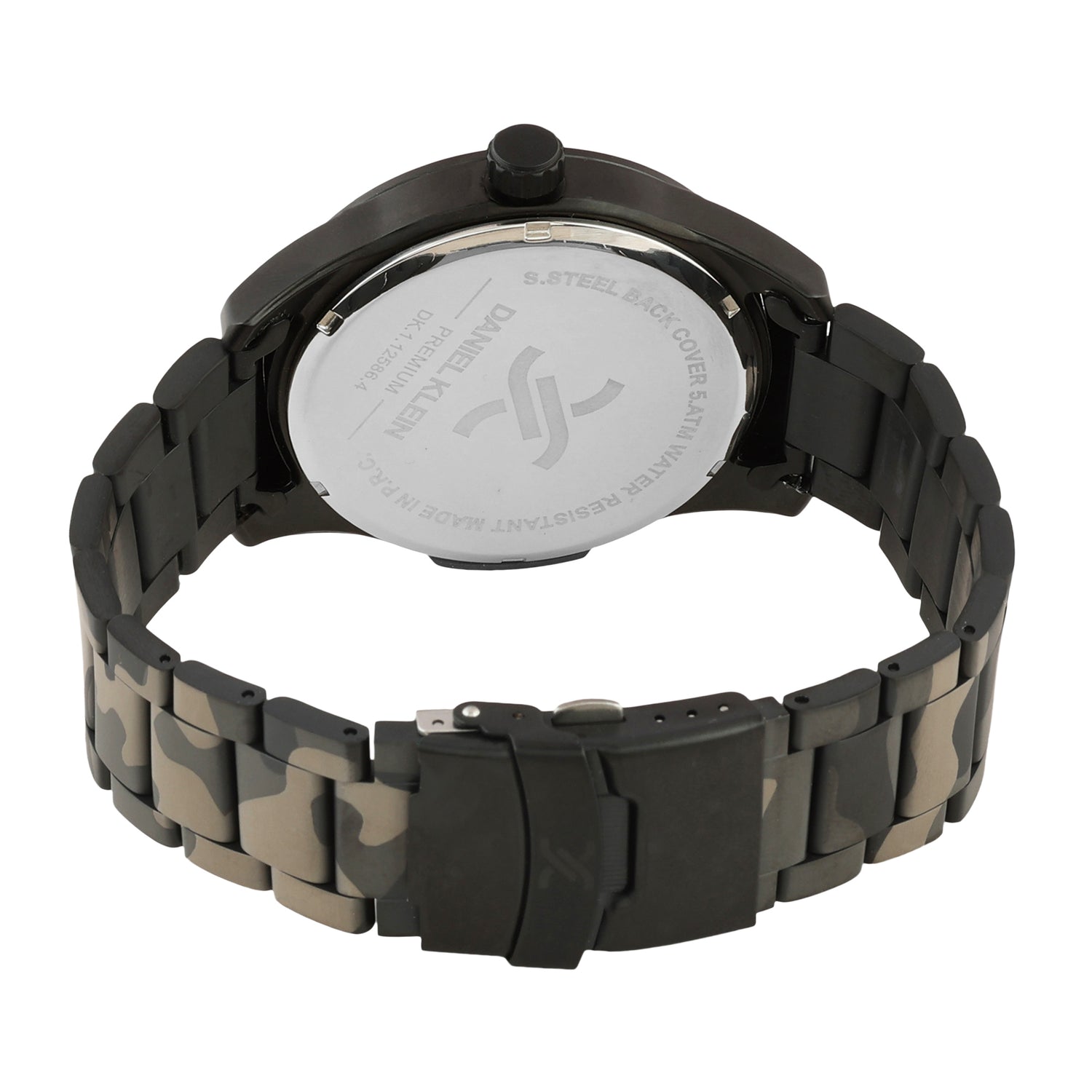 Daniel Klein Premium Men Gun Black - Emboss Dial With Index Watch