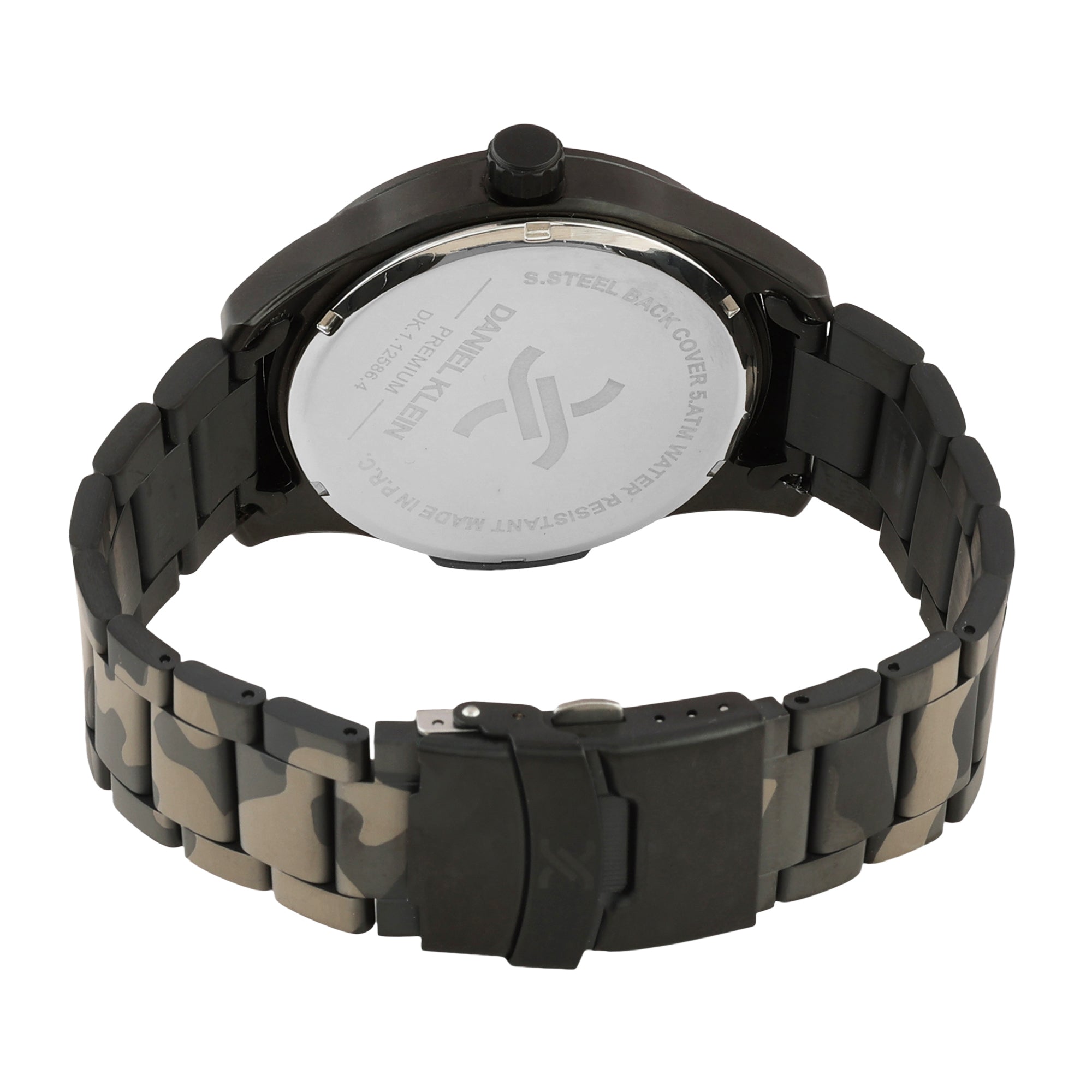 Daniel Klein Premium Men Gun Black - Emboss Dial With Index Watch