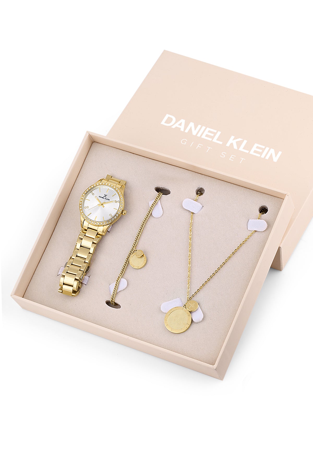 Daniel Klein Gift Set Women Silver Watch