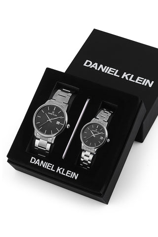 Daniel Klein Pair Men & Women Gun Black Watch