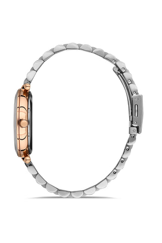 Daniel Klein Premium Women Silver - Sunray Dial With Stone Watch