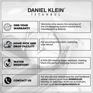 Daniel Klein Premium Women Gun Black - Sunray Dial With Stone Watch