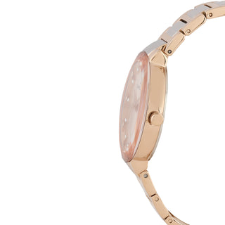 Daniel Klein Premium Women Rose Gold - Sunray Dial With Stone Watch