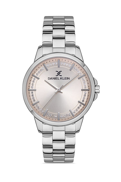 Daniel Klein Premium Women Light Pink - Sunray Dial With  Real Index Watch
