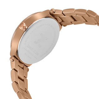 Daniel Klein Premium Women Silver - Emboss Dial With  Stone Watch