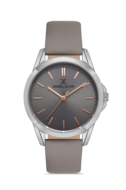 Daniel Klein Premium Women Grey - Sunray Brush Dial With Real Index Watch