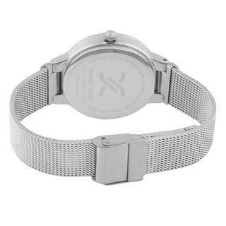 Daniel Klein Premium Women Silver - Emboss Dial With  Stone Watch