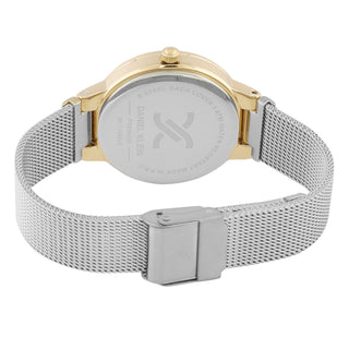 Daniel Klein Premium Women Silver - Emboss Dial With  Stone Watch