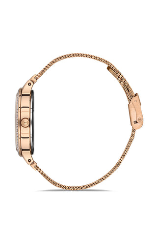 Daniel Klein Premium Women Rose Gold - Emboss Dial With  Stone Watch