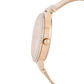 Daniel Klein Premium Women Rose Gold - Emboss Dial With  Stone Watch