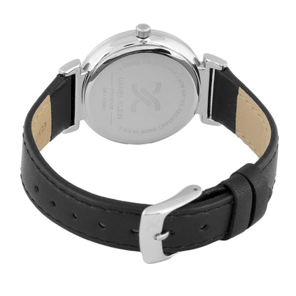 Daniel Klein Premium Women Silver - Sunray Brush Dial With Stone Watch