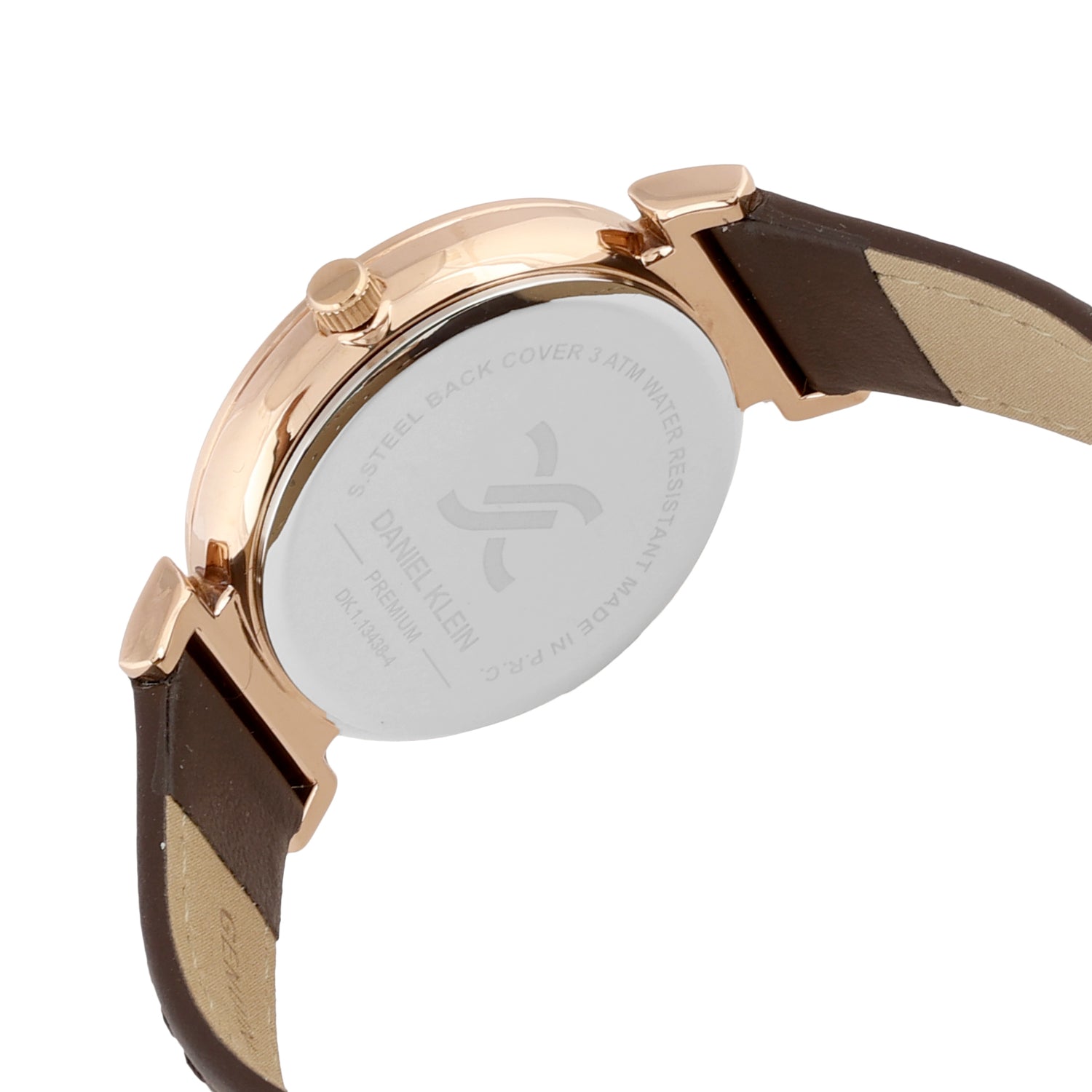 Daniel Klein Premium Women Silver - Sunray Brush Dial With Stone Watch