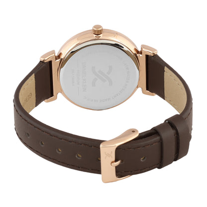 Daniel Klein Premium Women Silver - Sunray Brush Dial With Stone Watch