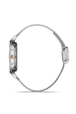 Daniel Klein Premium Women Beige - Sunray/Emboss Dial With Stone Watch