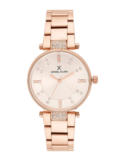 Daniel Klein Premium Women Rose Gold Dial Watch