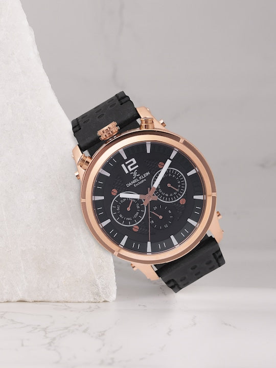 Daniel Klein Exclusive Men Gun Black Dial Watch
